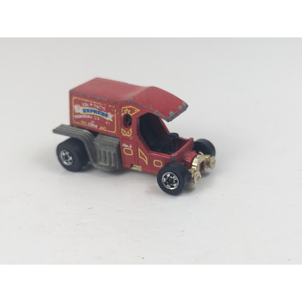 Vintage 1976 Hot Wheels Red/Gold Base T-Totaller Delivery Hot Rod Hong Kong‎